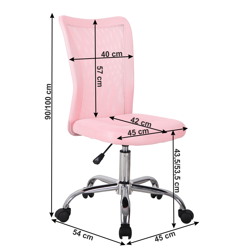 Obrázok Kancelárska stolička, ružová, IDORO