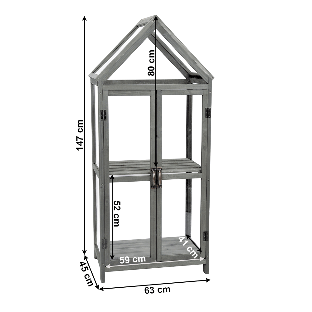 Obrázok Balkónový skleník, sivá, ORSIO